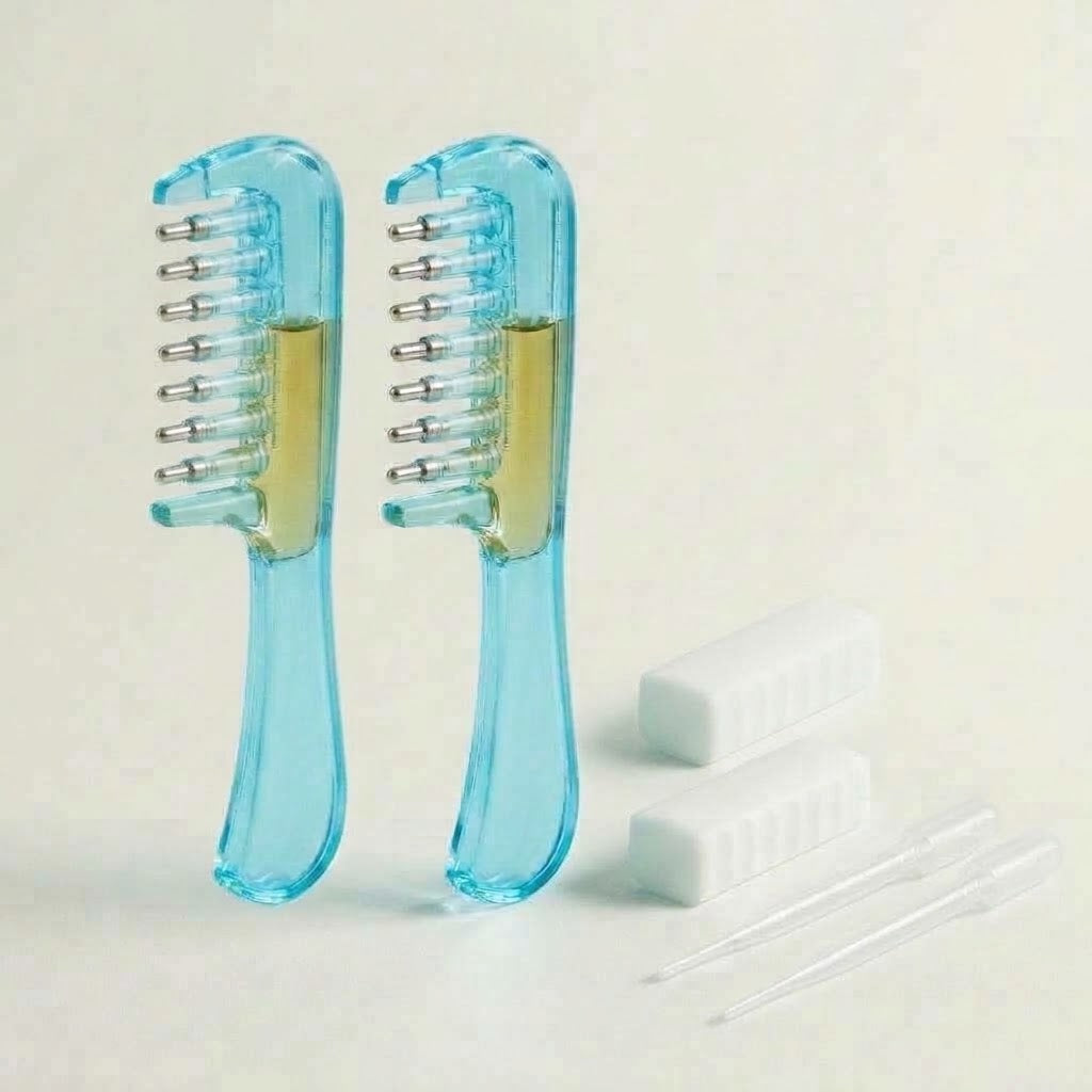 Peigne applicateur d'huile — Le duo