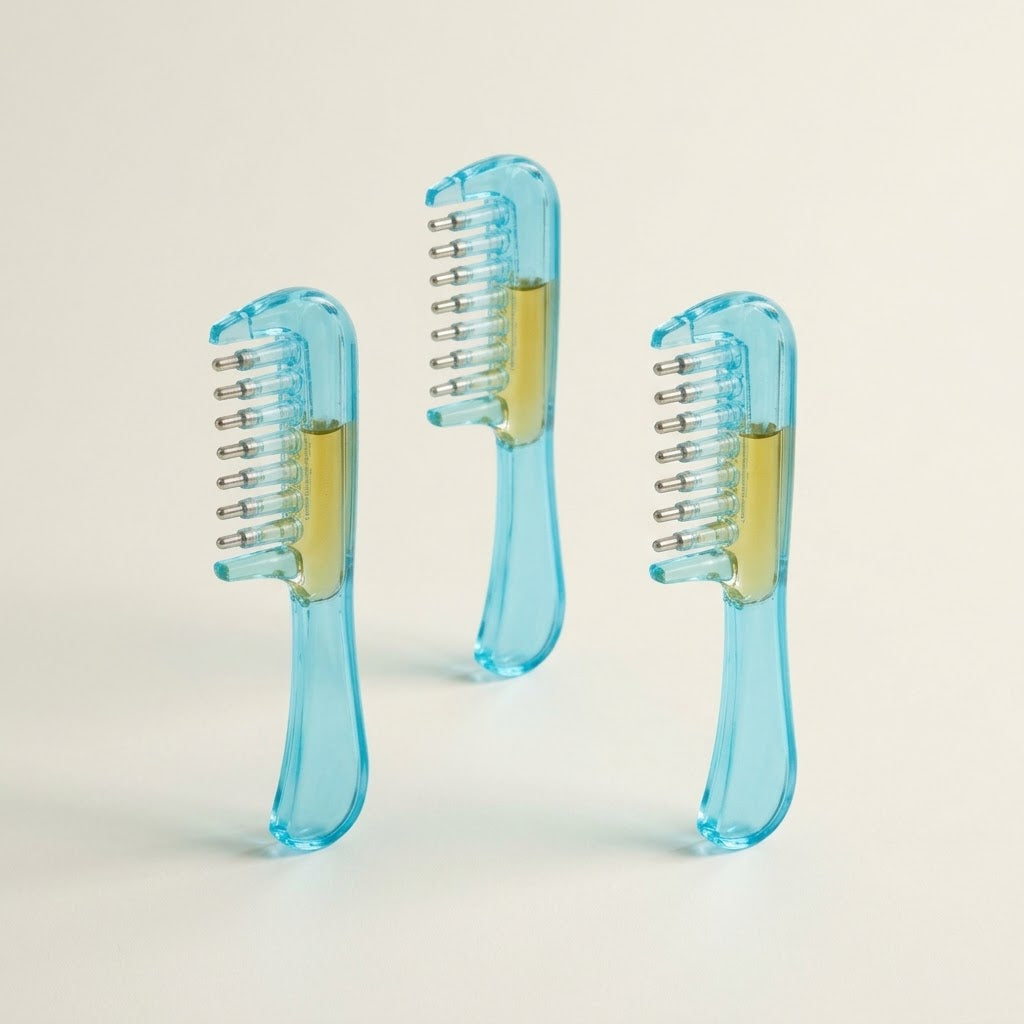 Peigne applicateur d'huile — Le trio