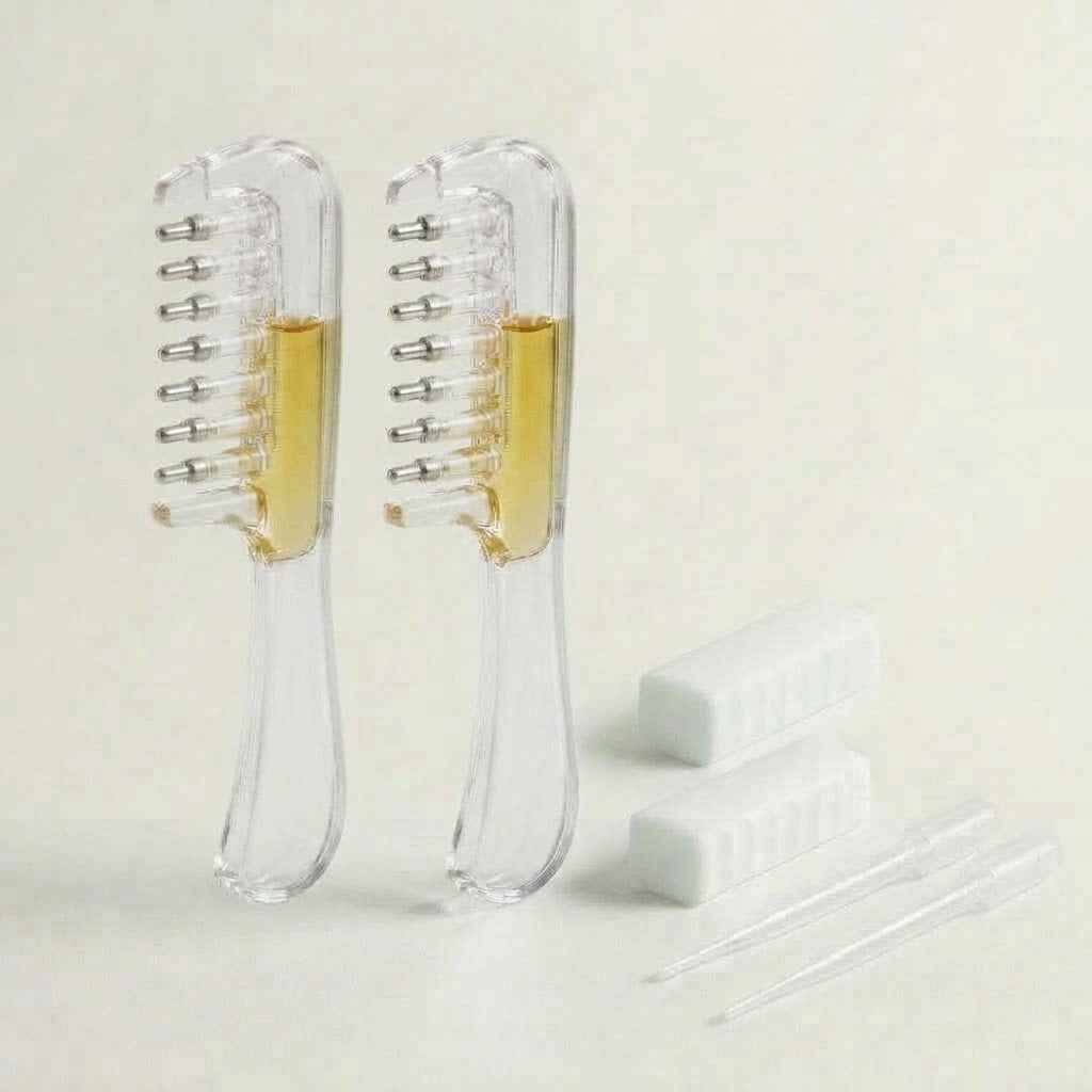 Peigne applicateur d'huile — Le duo