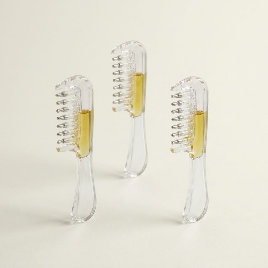 Peigne applicateur d'huile — Le trio